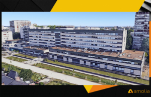 AMOLIA - UIOSS d’Angers (Union Immobilière des Organismes de Sécurité Sociale) a lancé un grand projet de réhabilitation thermique du bâtiment regroupant la CPAM et la CAF d’Angers